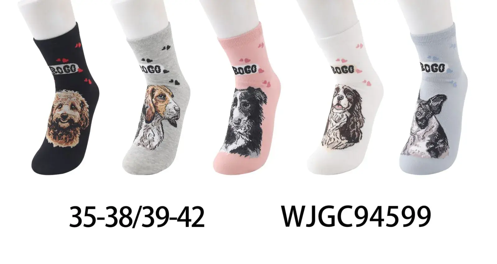 Skarpetki damskie z motywem psa 35-38/39-42 WJGC94599