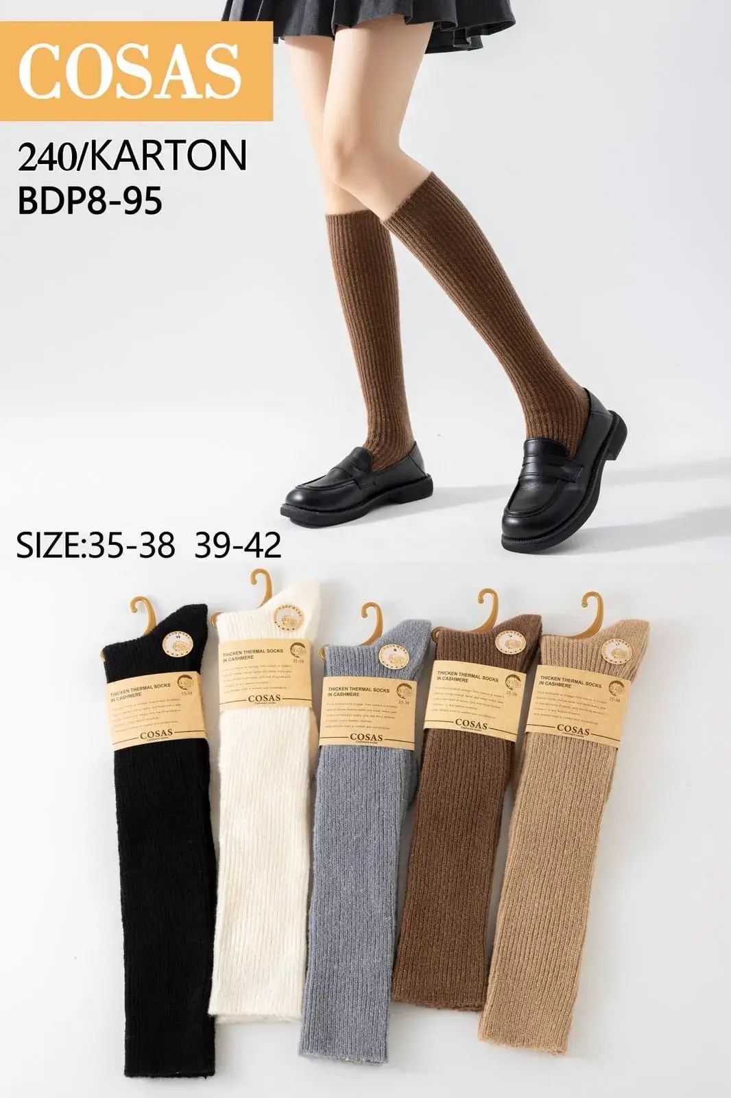Skarpetki Damskie COSASAS BDP-95, rozmiar 35-38/39-42