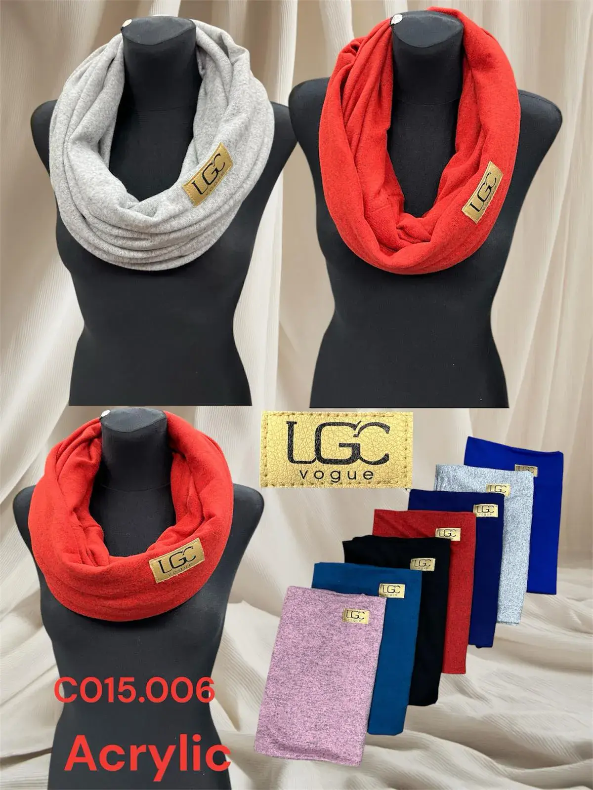 Komin Damski LG VOGUE Akryl, różne kolory