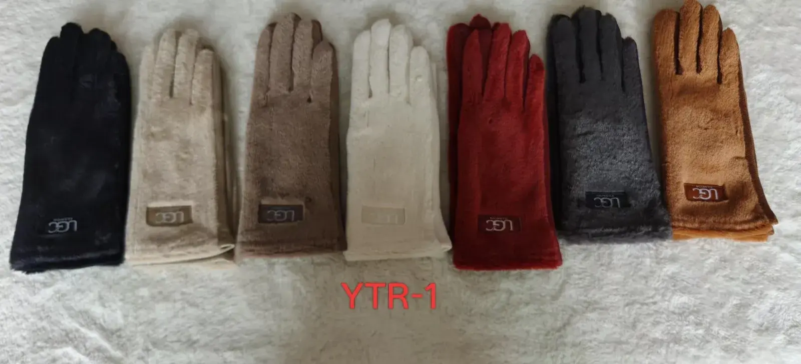 Rękawiczki damskie YTR-1 z naszywką UGG, 6 kolorów