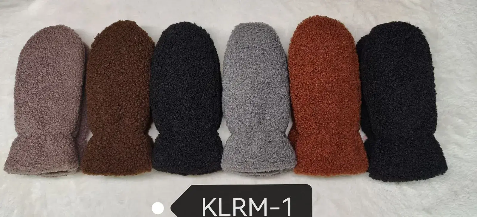 Rękawiczki damskie futrzane KLRM-1, 6 kolorów