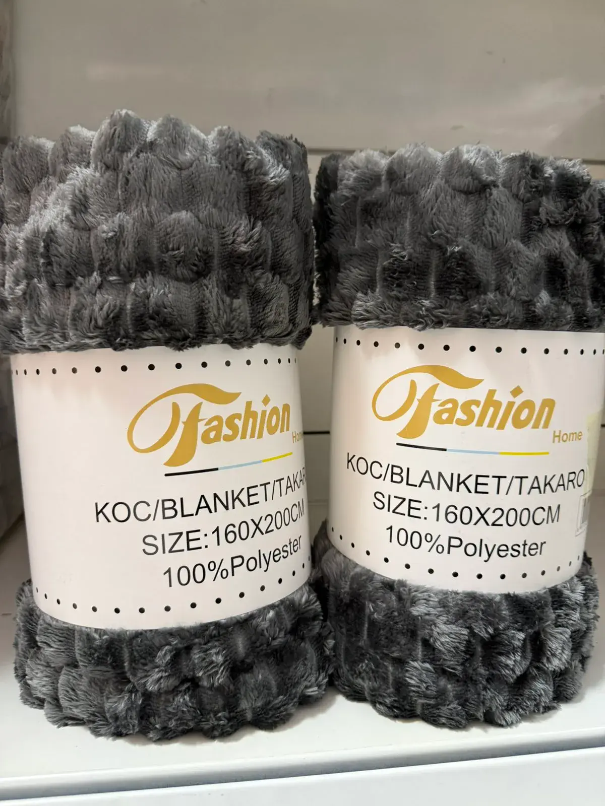 Koce Fashion Home 160x200cm szary 100% poliester