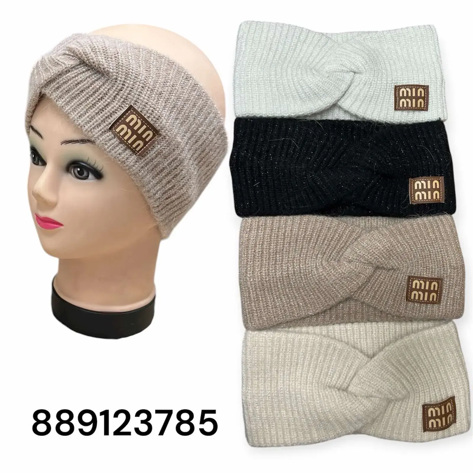 Opaski damskie na głowę Mia twisted knit 4 kolory