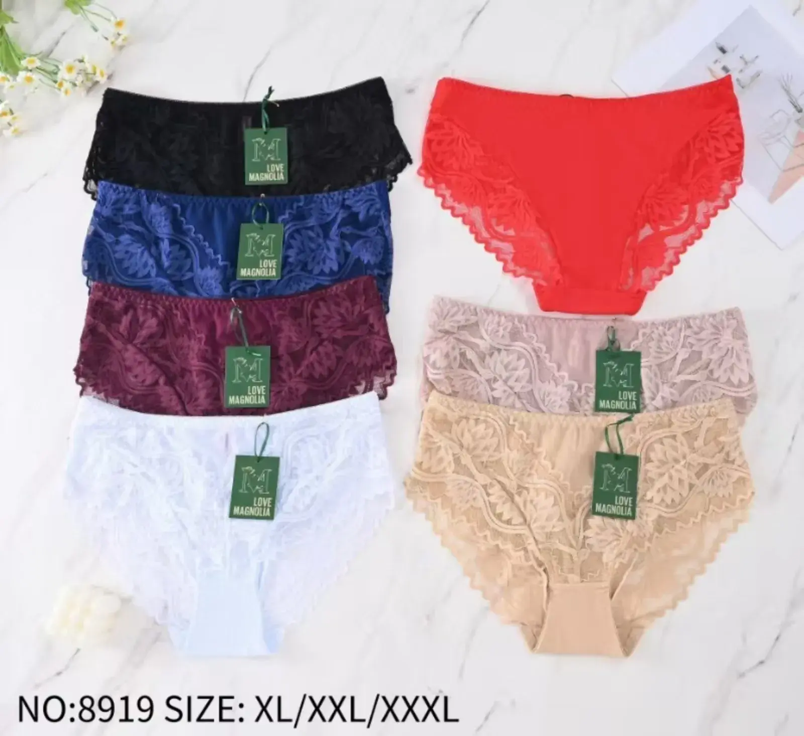 Majtki damskie koronkowe XL/XXL/XXXL NO:8919