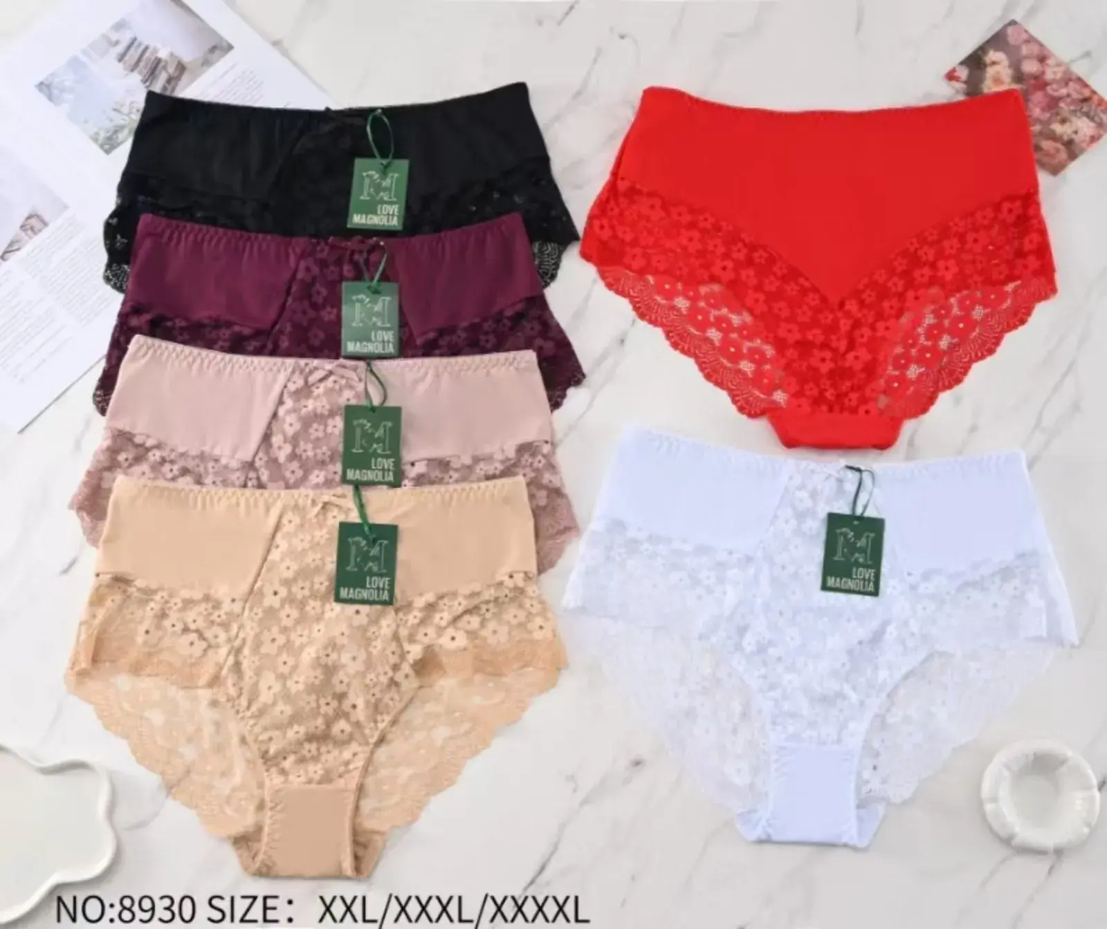 Majtki damskie koronkowe XXL/XXXL/XXXXL NO.8930