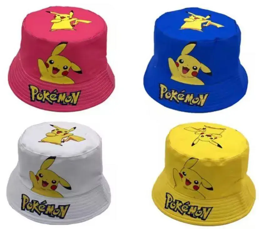 Czapki Pikachu Pokémon bucket hat 4 kolory
