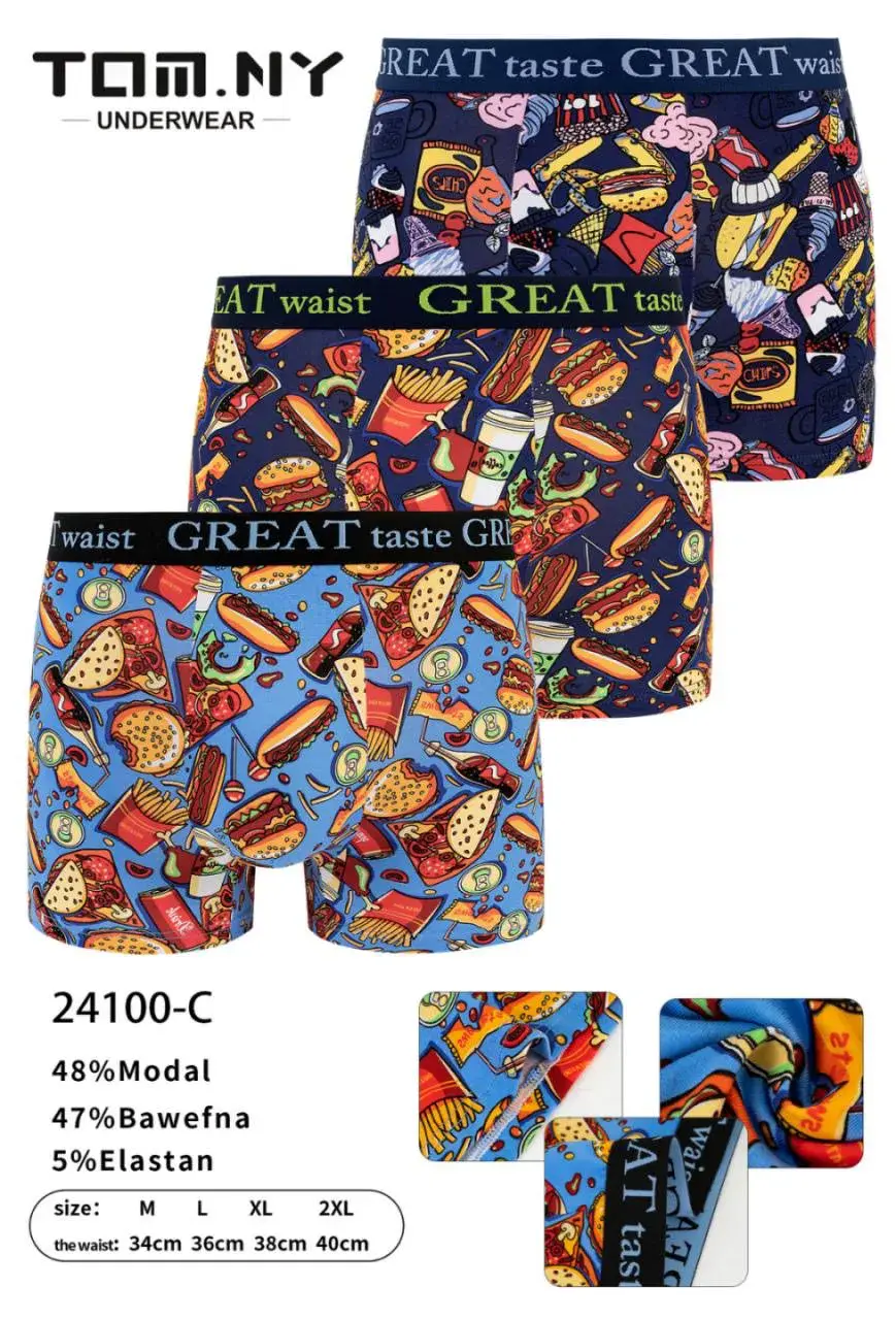 Bokserki męskie Tommy 24100-C 5EL M-L-XL