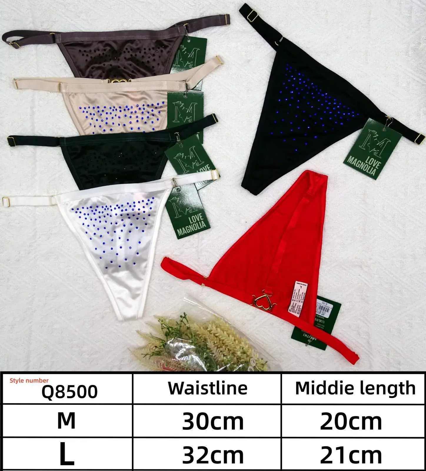 Majtki damskie stringi Magnlove Q8500 M/L