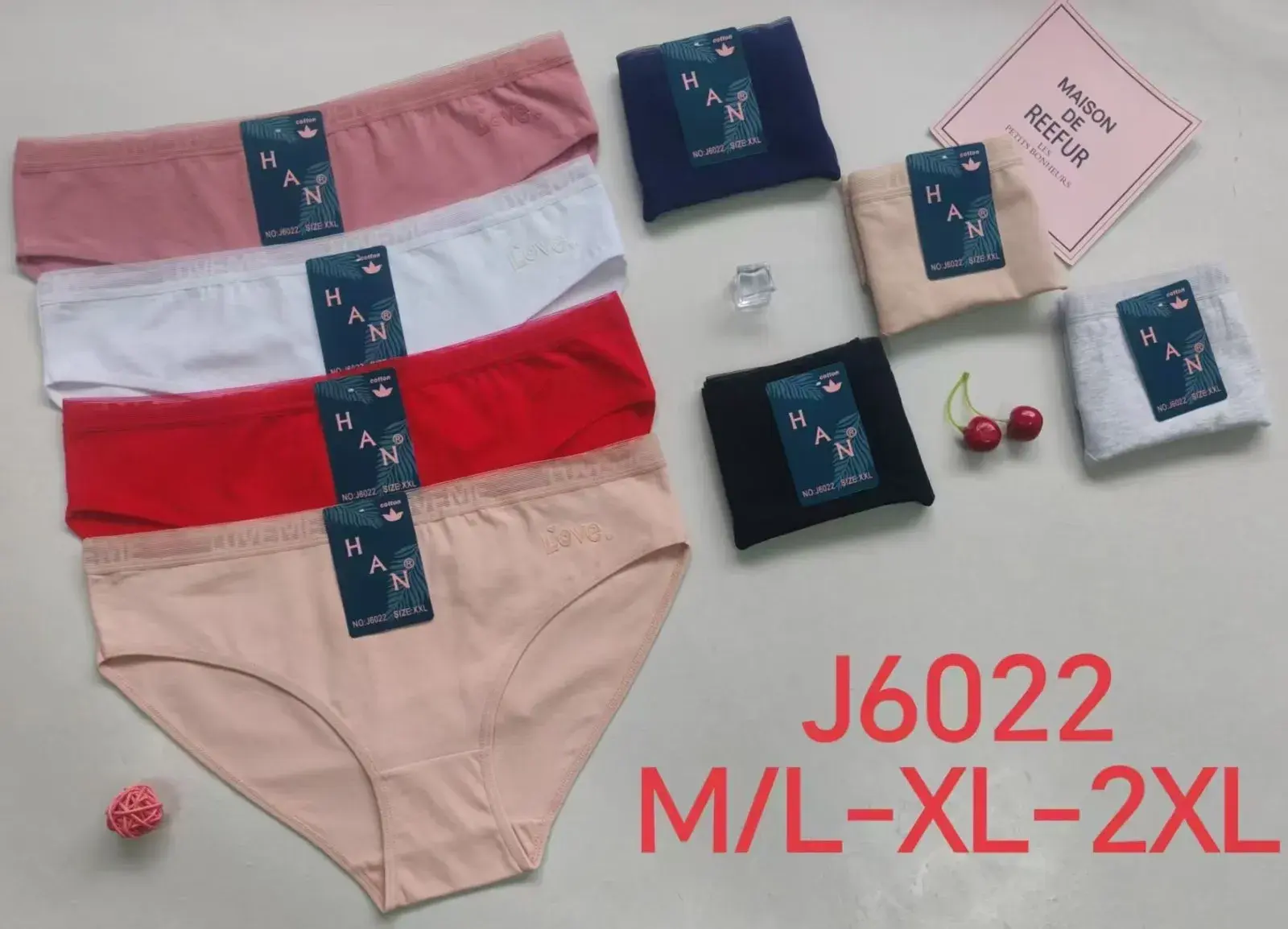 Majtki damskie Han Maison J6022 M/L-XL-2XL, 8 kolorów