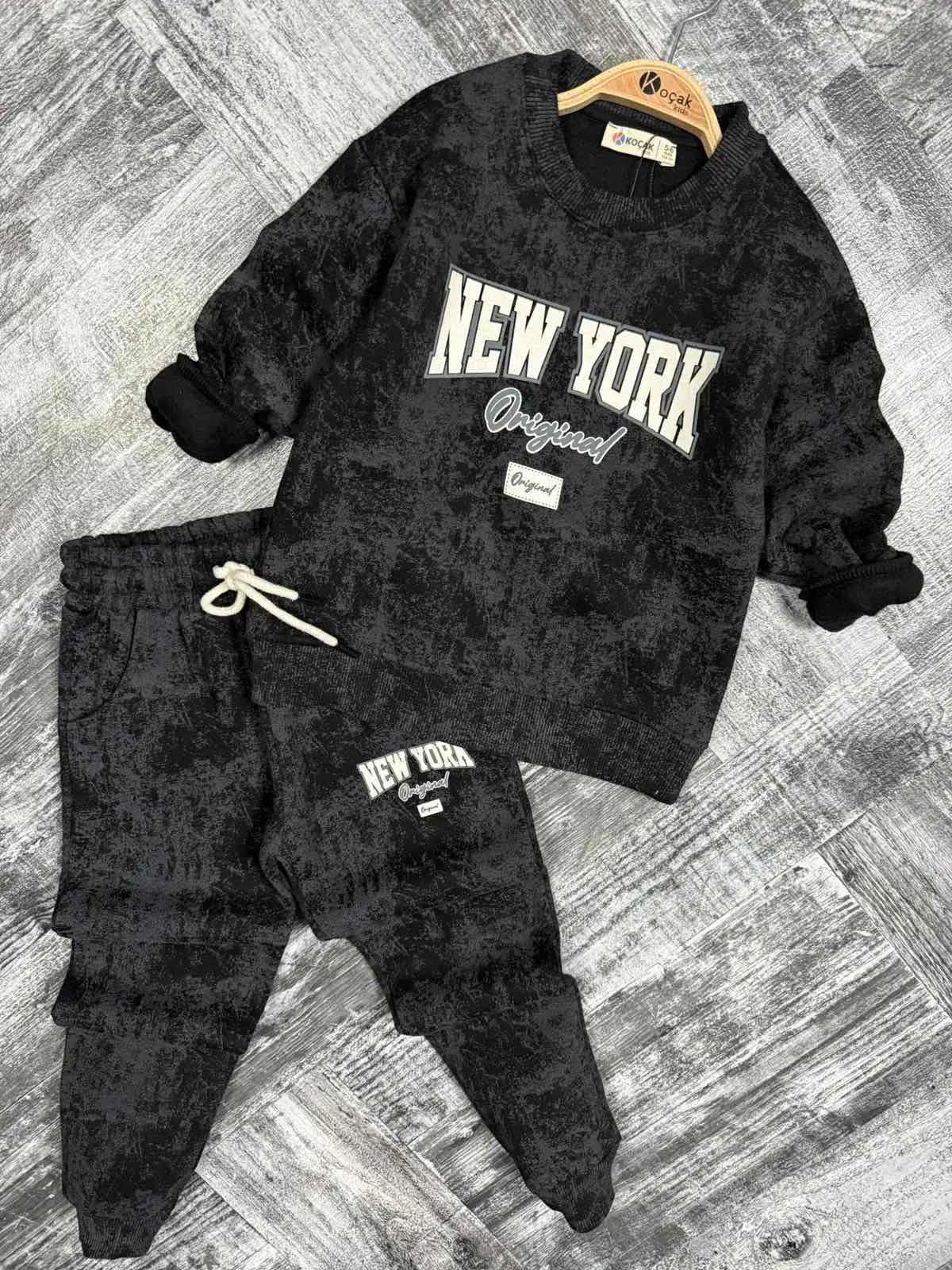 Zestaw Ubrania dla Dzieci 6-14L New York Czarny