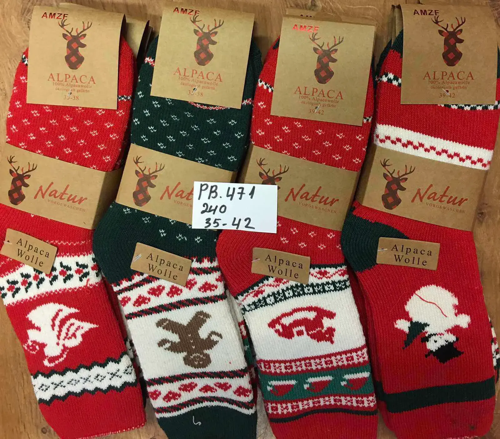 Skarpetki Damskie Alpace Bożonarodzeniowe L-XL