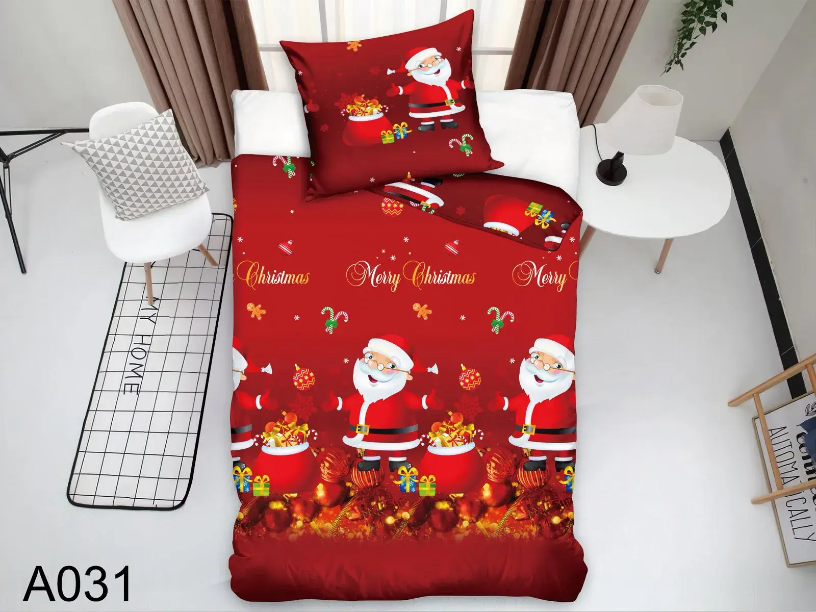 Komplet Pościel 140/200 Fashion Home Satyna Bawełna 2CZ A531