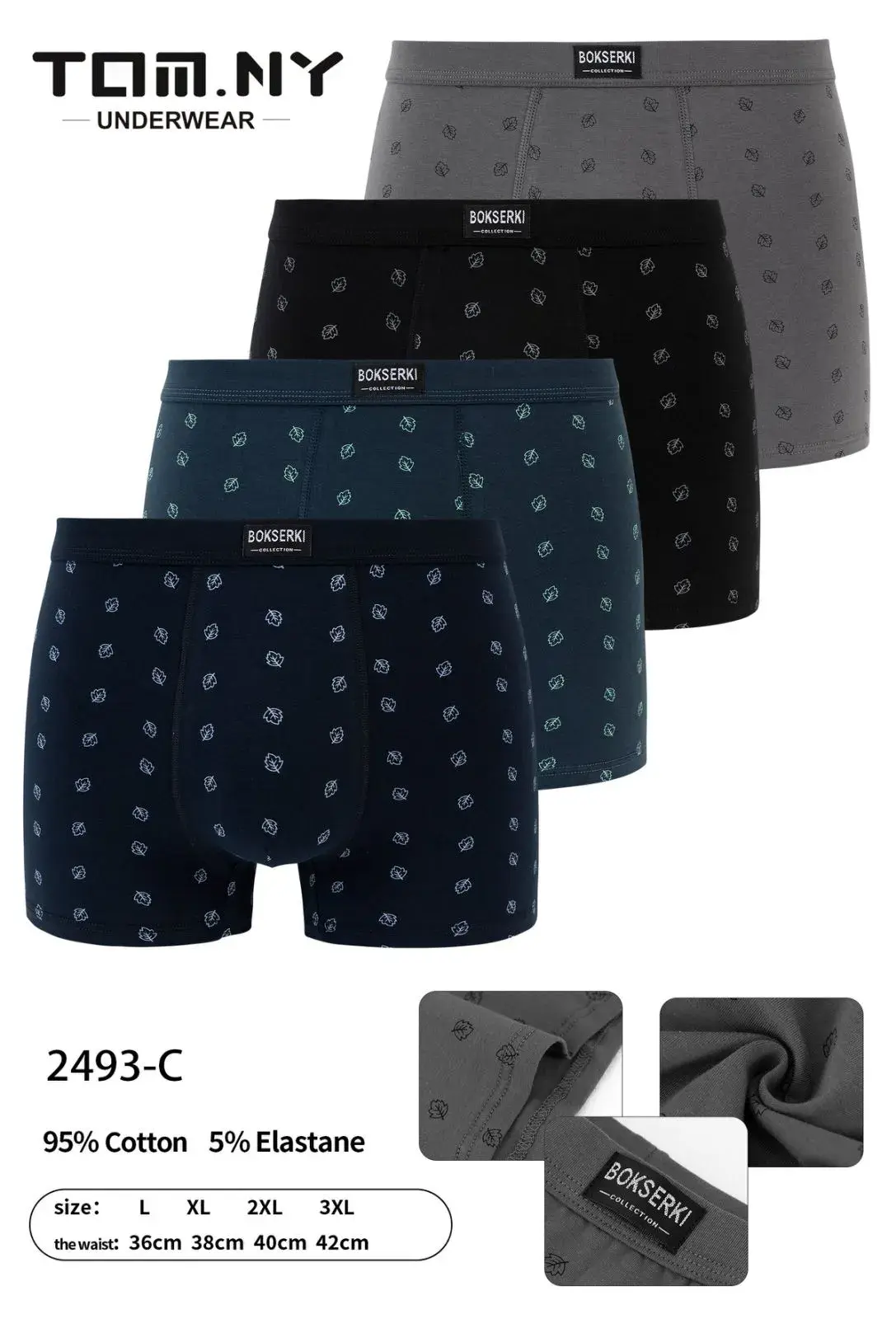 Bokserki męskie Tommy Underwear 4 szt. L-XXL 95% bawełna