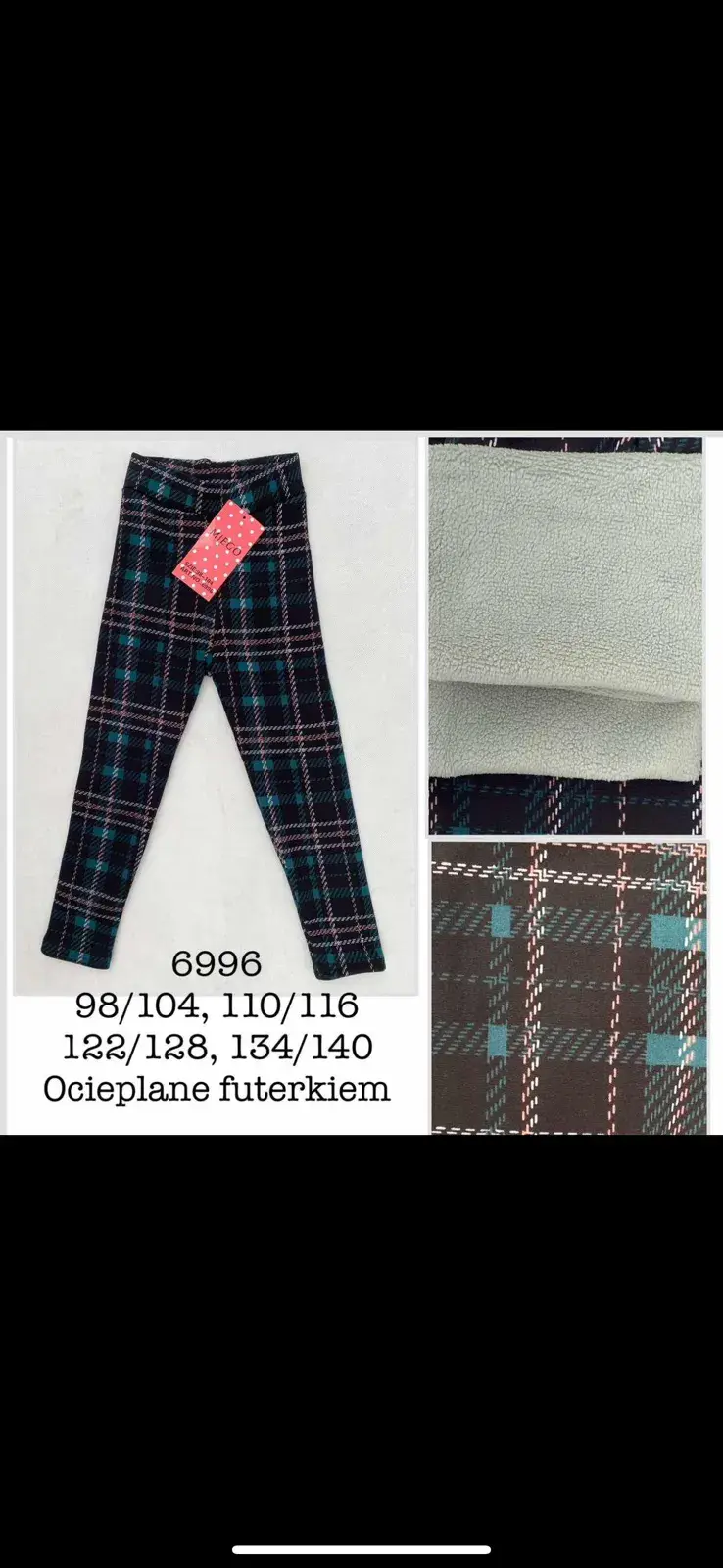 Legginsy Dziecięce w Kratę