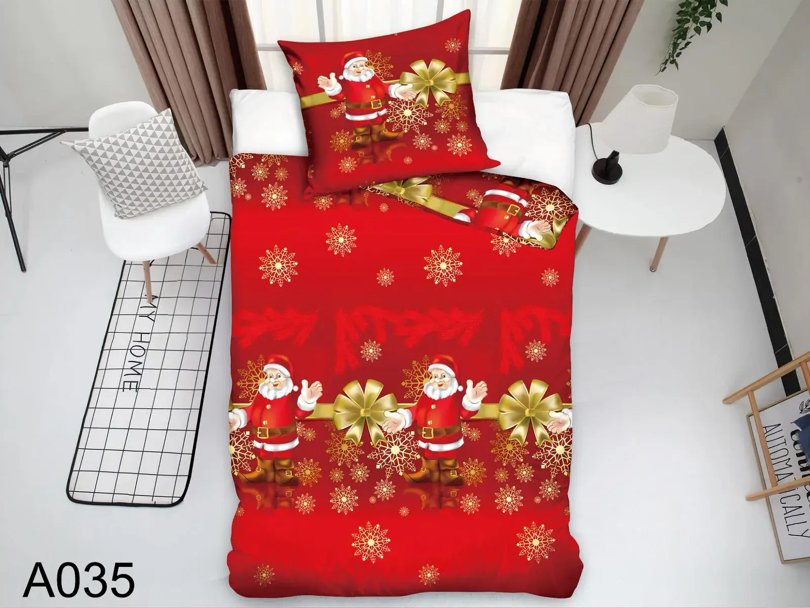 Komplet Pościel 140/200 Fashion Home Satyna Bawełna 2CZ A6555
