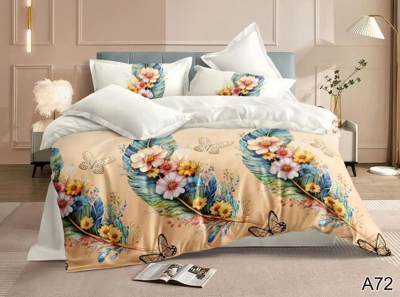 Komplet Pościel MILANO Satyna Bawełna 4CZ 200/220 A72