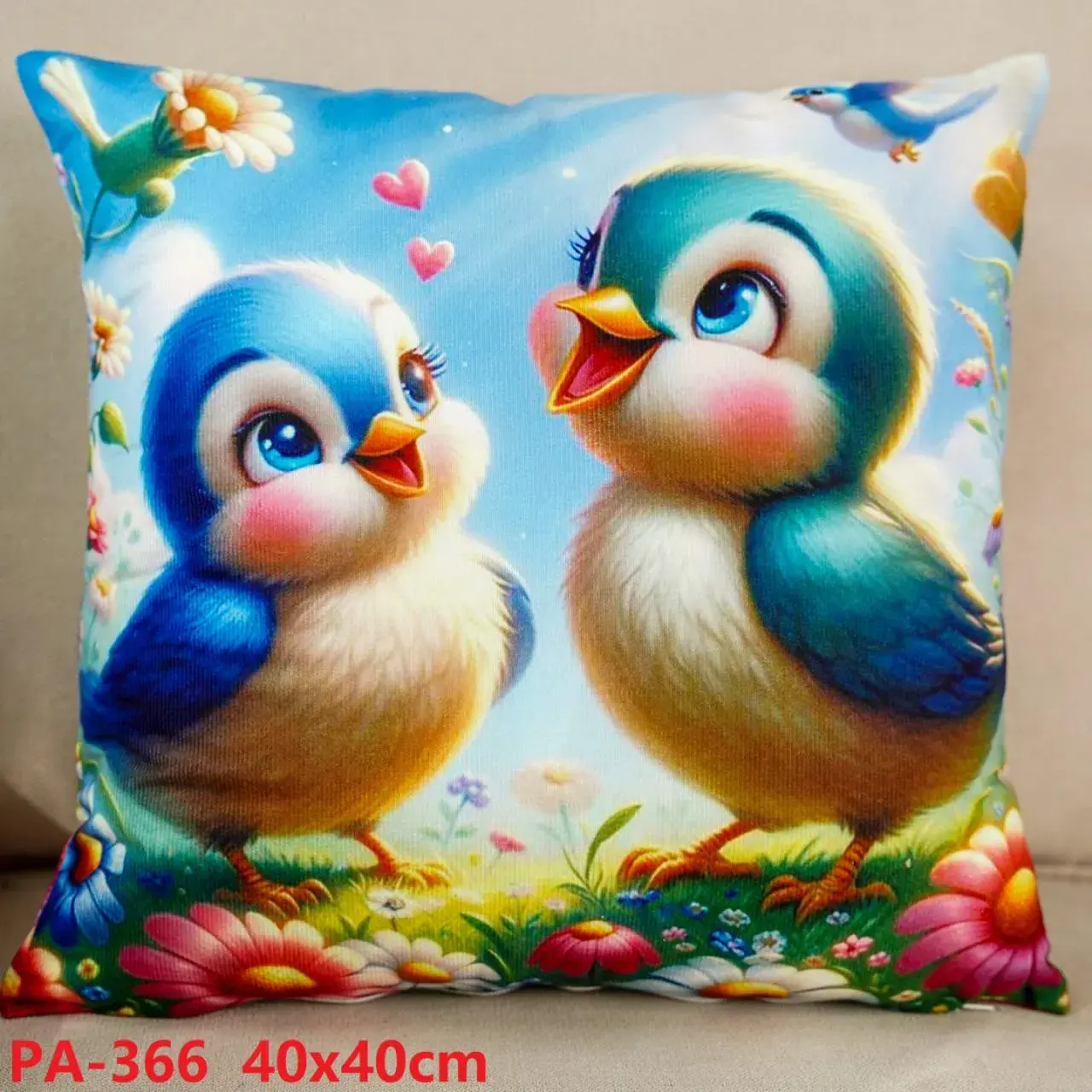 Poszewki 40x40 cm ptaszki PA-366