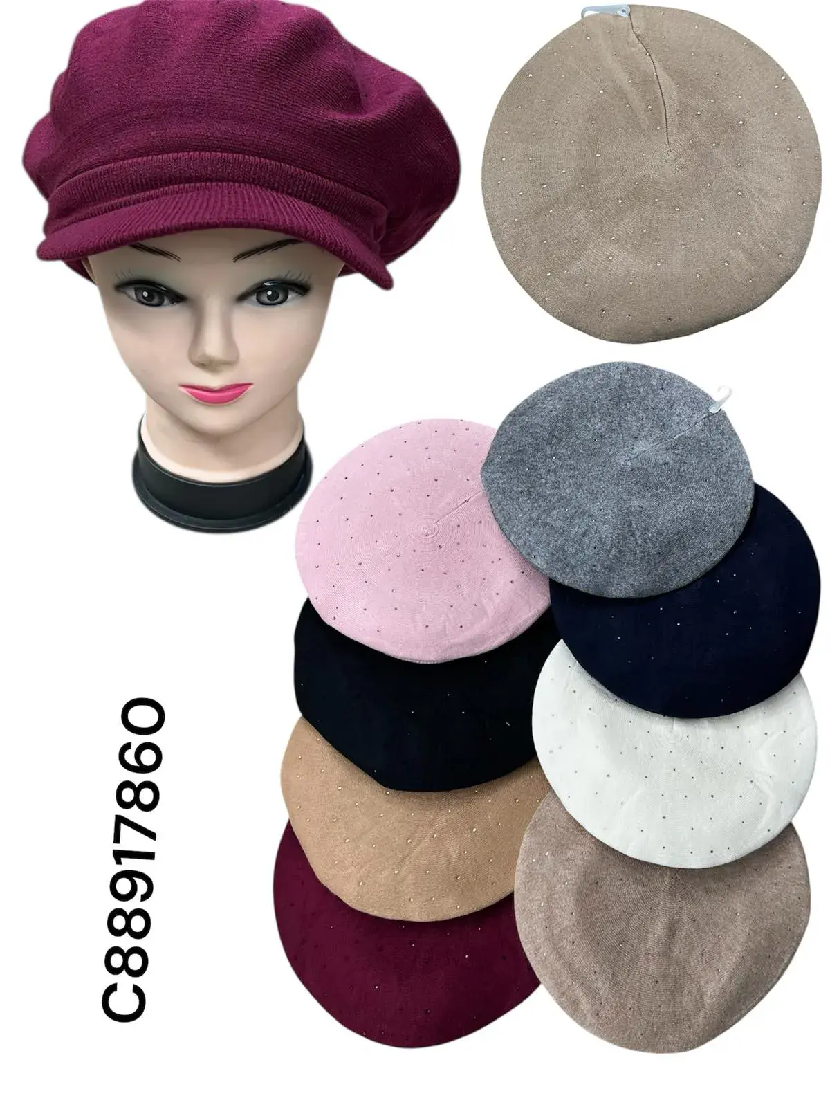 Czapki damskie beanie w 10 kolorach