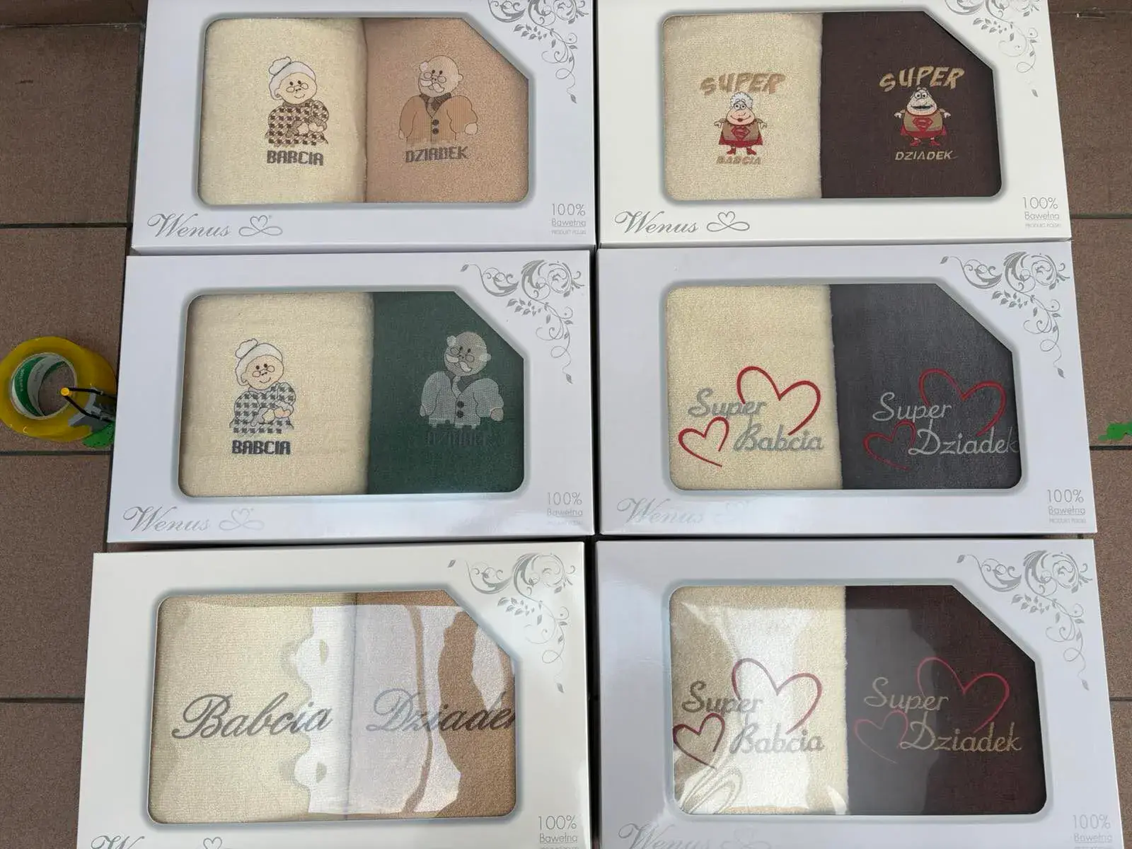 Zestaw Ręczniki Babcia & Dziadek 70/140 Super Babcia