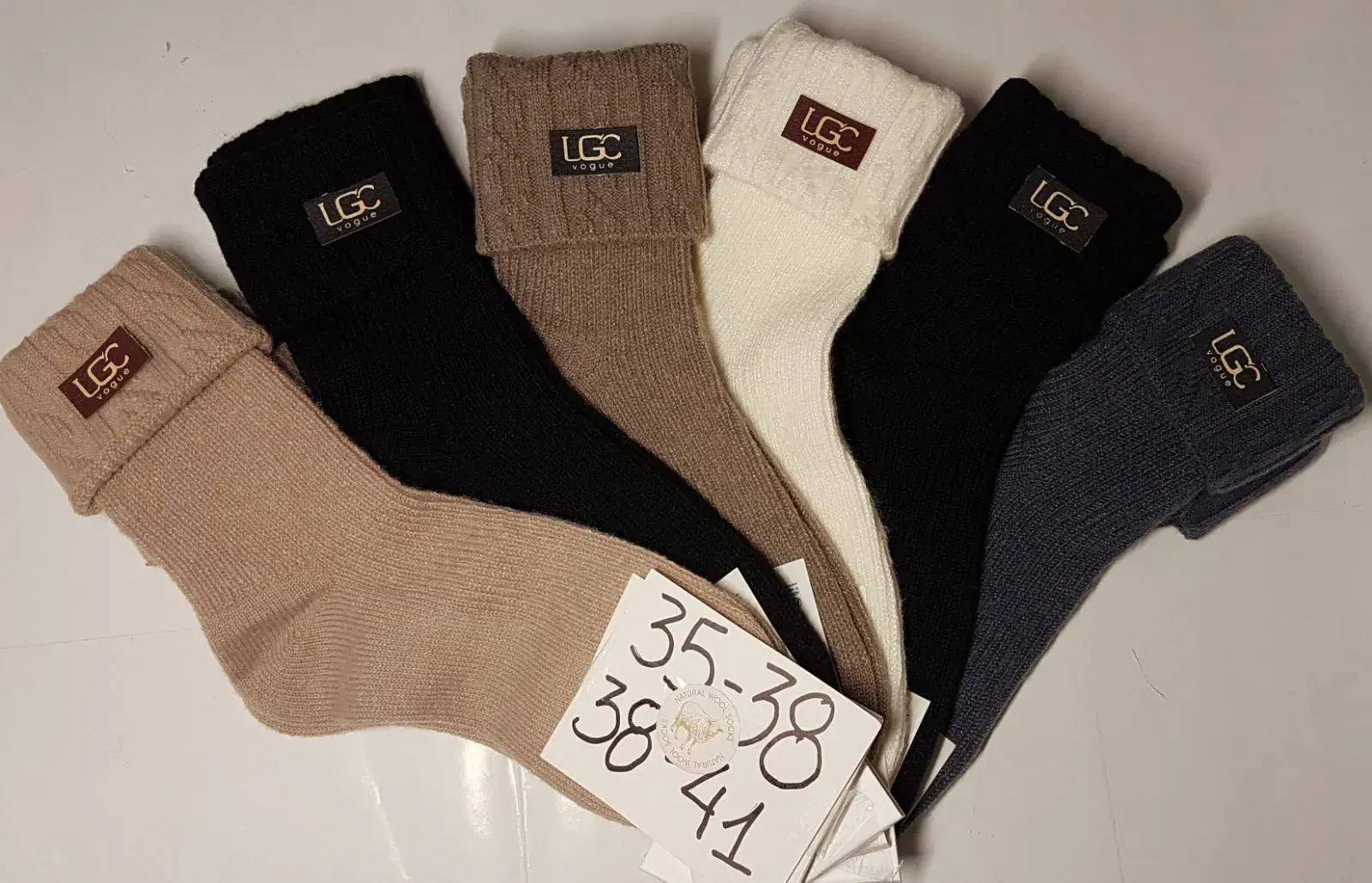 Skarpetki damskie UGG 35-38, 39-41, 6 kolorów