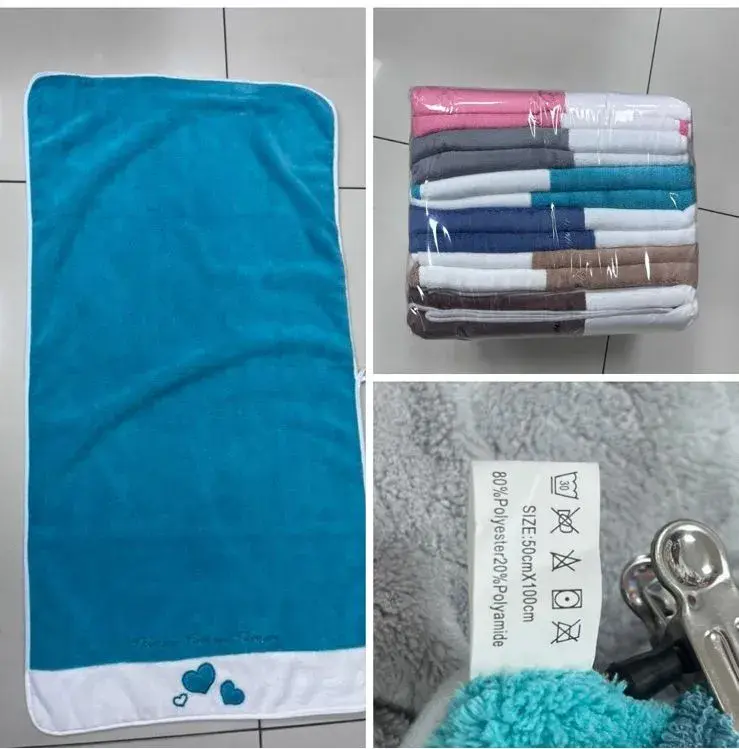 Ręcznik frotte 50x100cm turkusowy 80% poliester