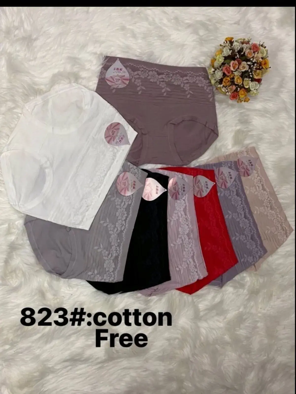 Majtki damskie bawełniane 823# Free, zestaw kolorów