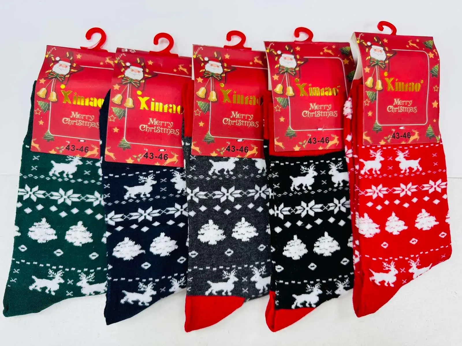 Skarpetki damskie świąteczne wzór Merry Christmas