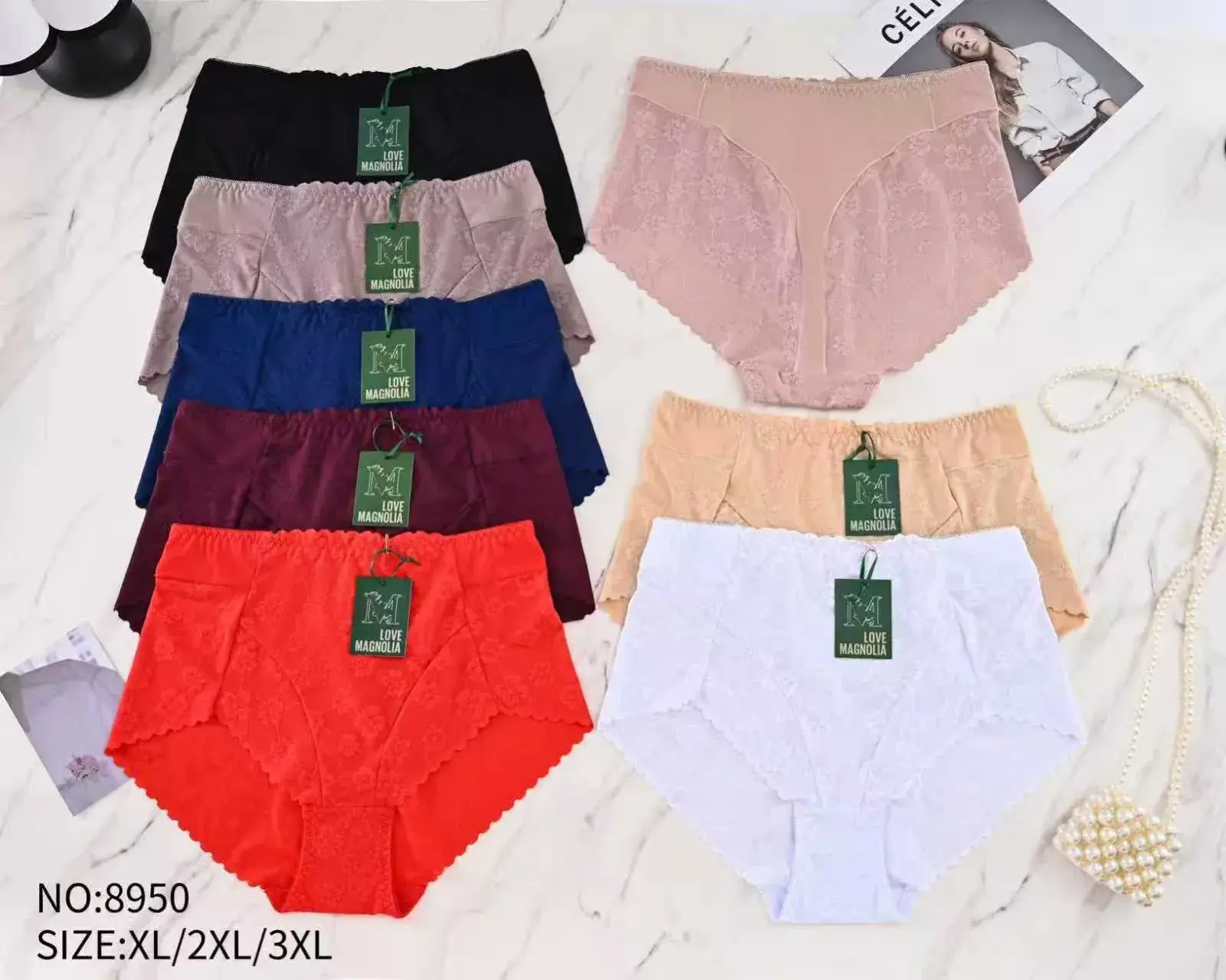 Majtki damskie XL/XXL/3XL bezszwowe, 6 kolorów