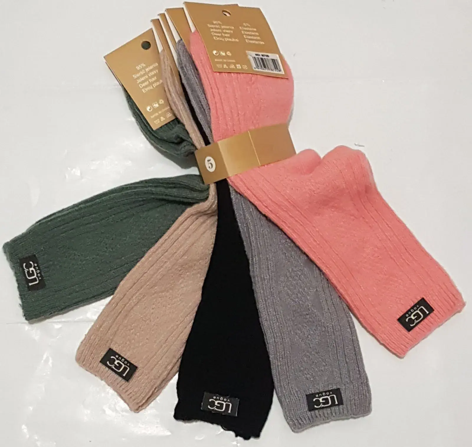 Skarpetki damskie UGG 5 par mix kolorów