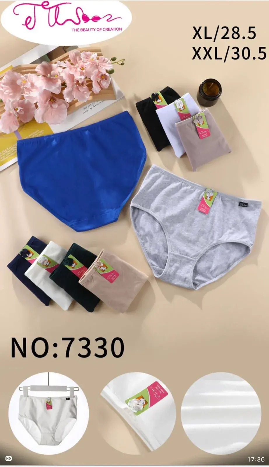 Majtki damskie XL/28.5-30.5 NO:7330