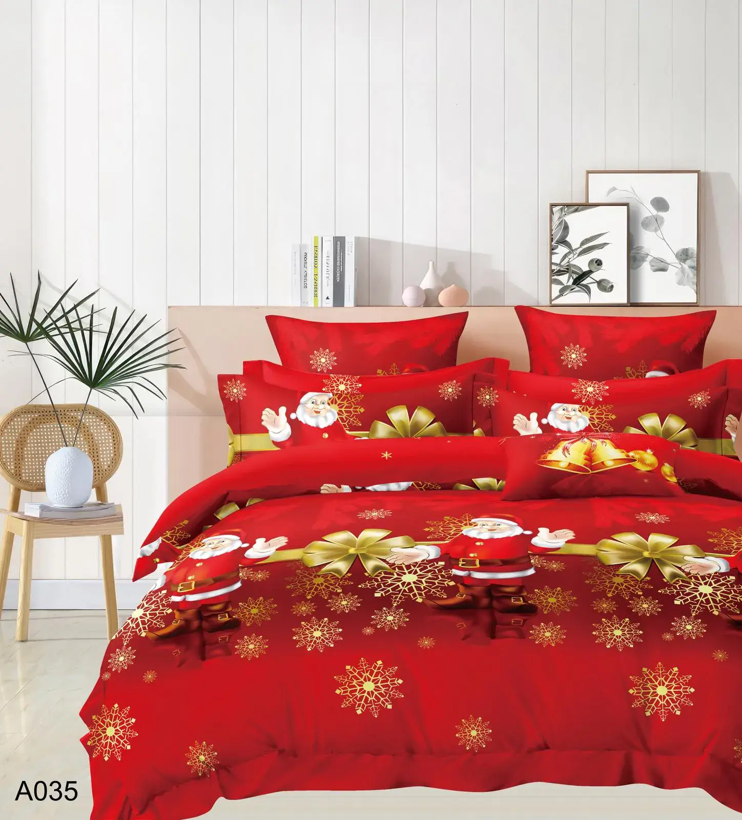Pościel Świąteczny Satyna Bawełna 4CZ 160/200