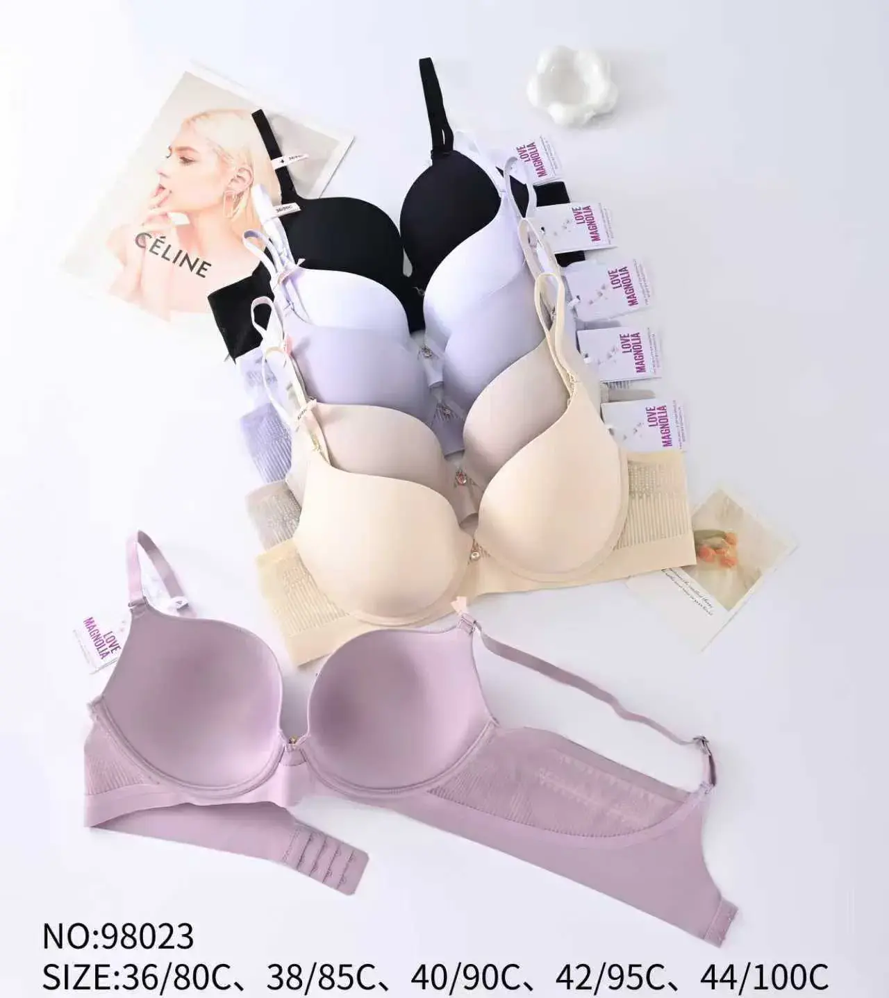 Biustonosz damski push-up NO-9023 rozmiary 36/70C-44/100C