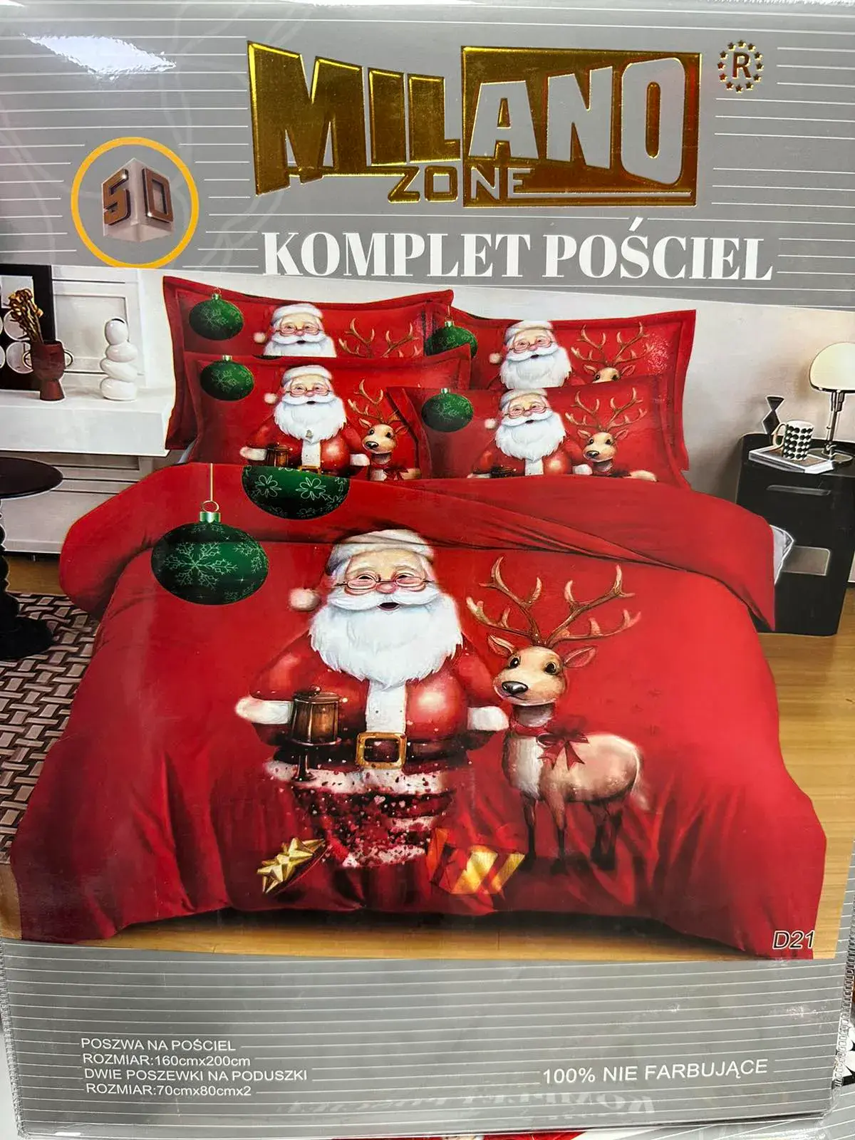 Komplet Pościel Milano Zone 160/200 Święta