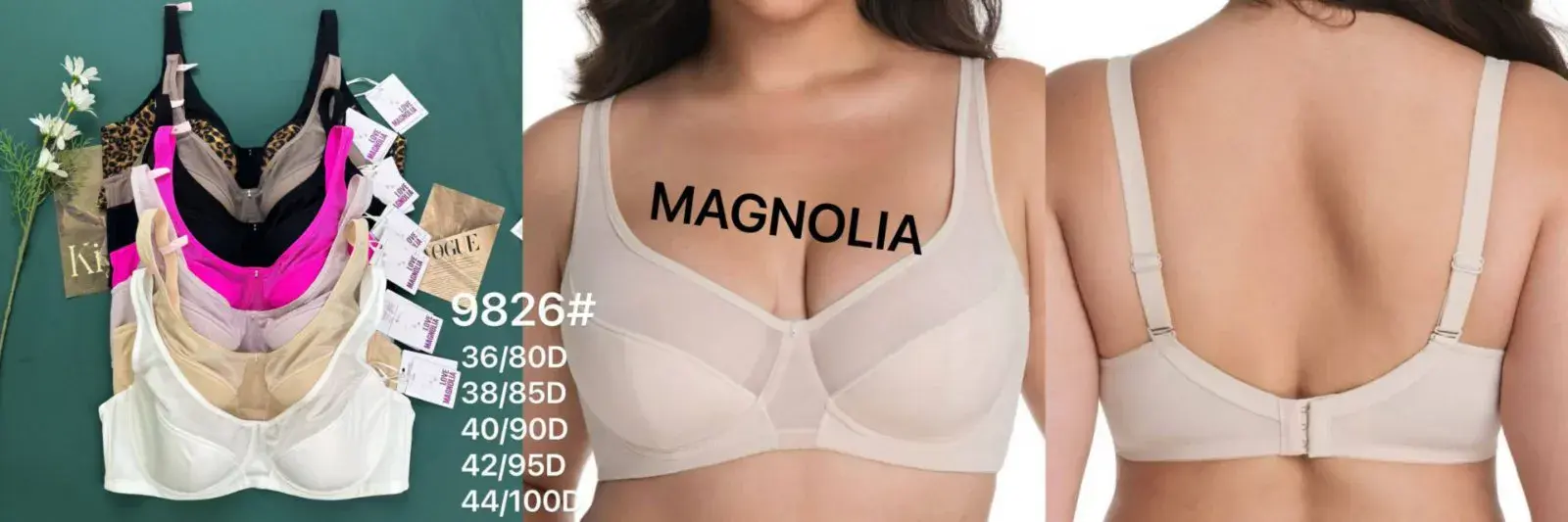 Biustonosz damski Magnolia bezszwowy