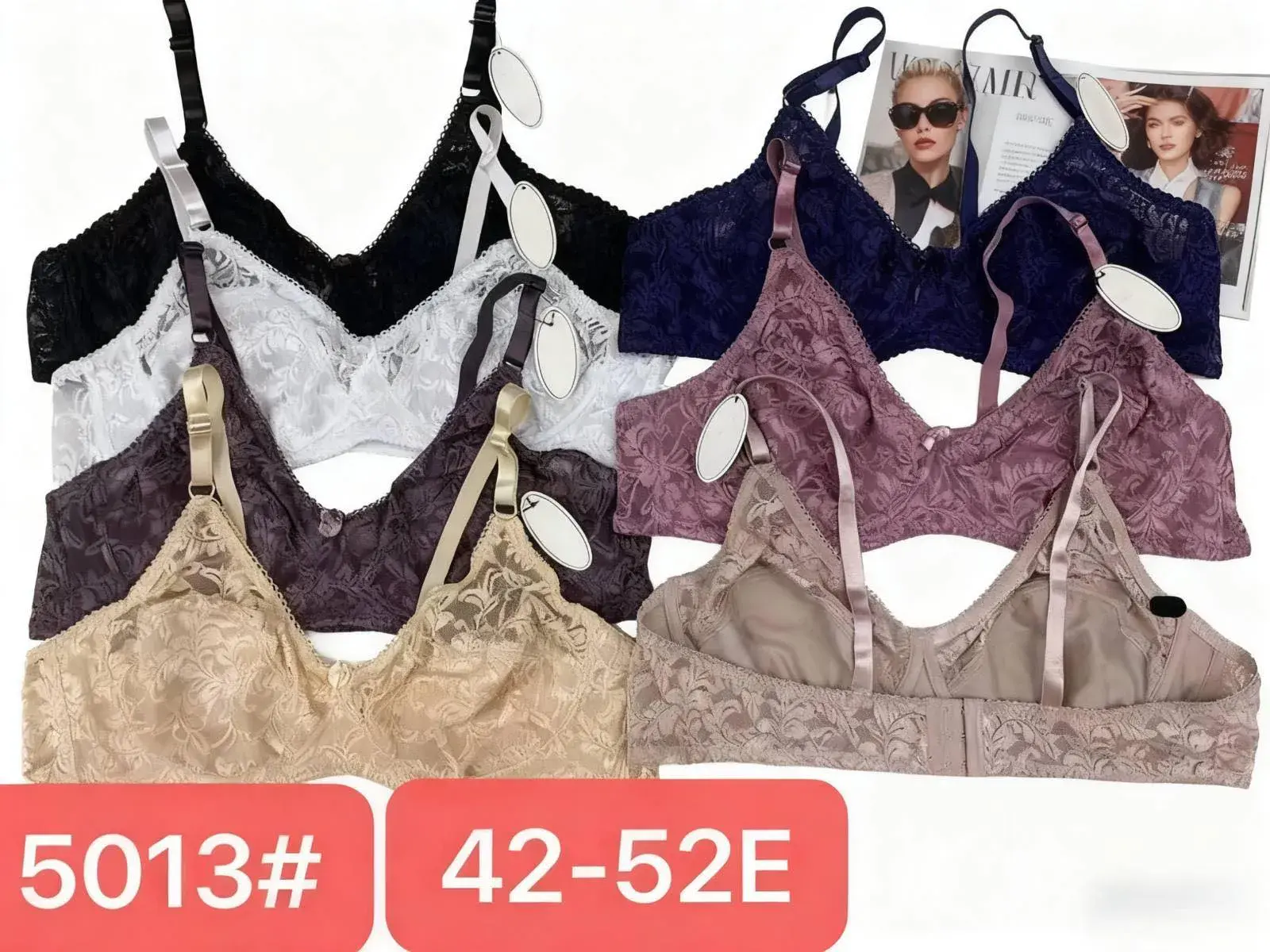 Biustonosz damski koronkowy 42-52E 5113