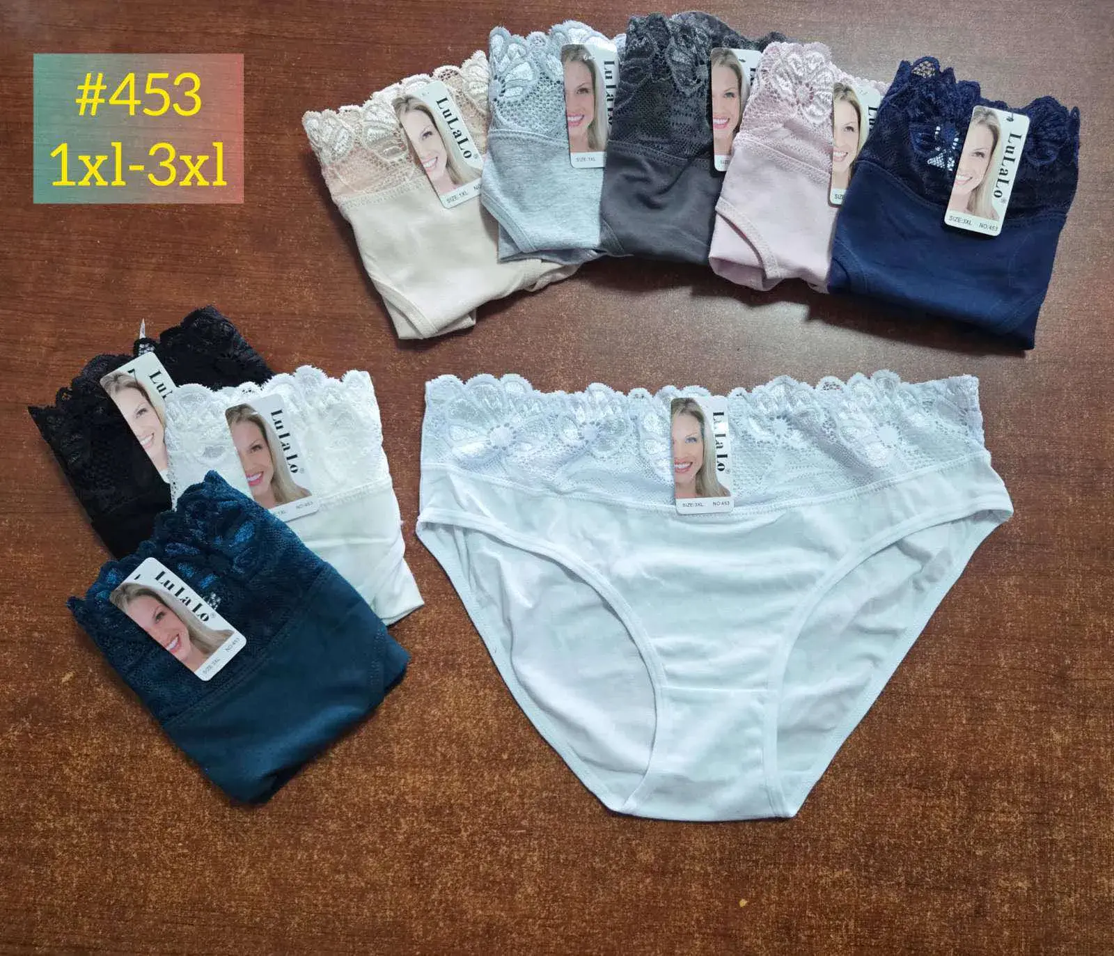 Majtki damskie koronkowe L-XL-3XL #453 Liva