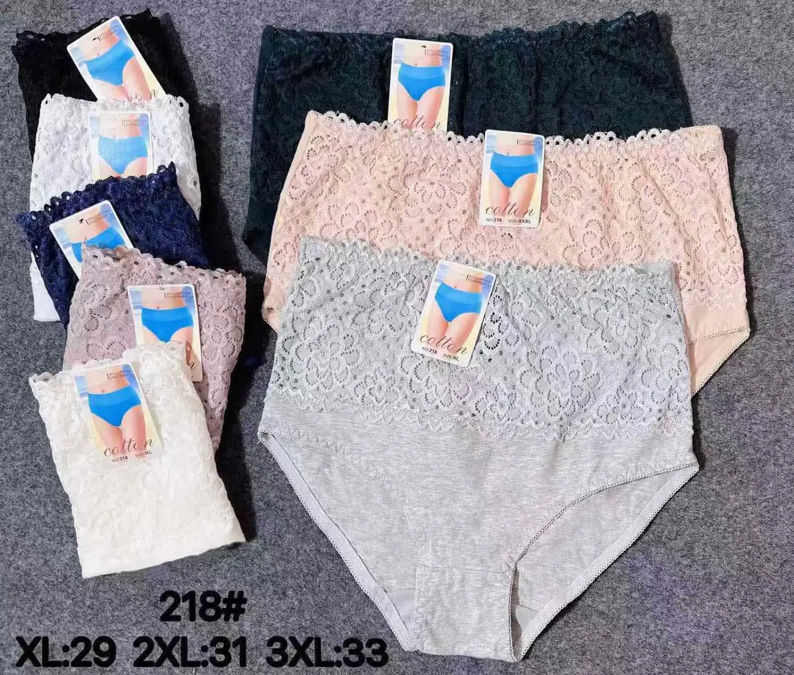 Majtki damskie koronkowe XL-3XL, kod 218