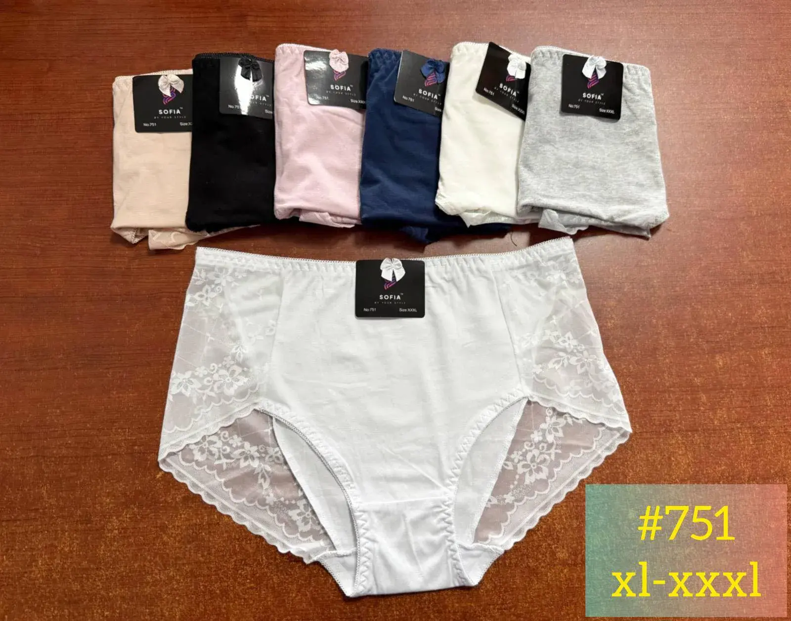 Majtki damskie koronkowe XL-XXXXL #751