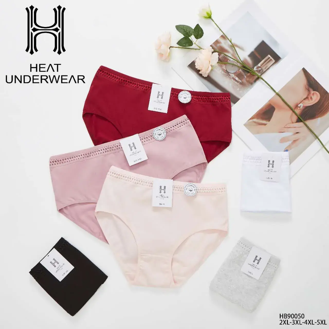 Majtki damskie Heatwear XL-XXL, zestaw 6 kolorów