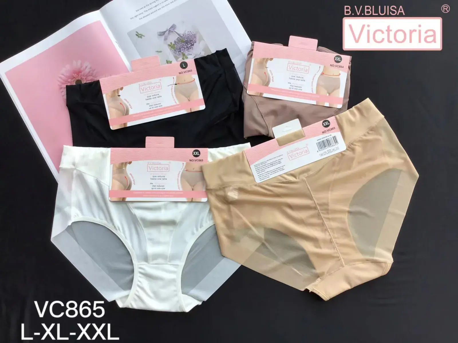 Majtki damskie Victoria BVLUSA L-XL-XXL 4 szt.