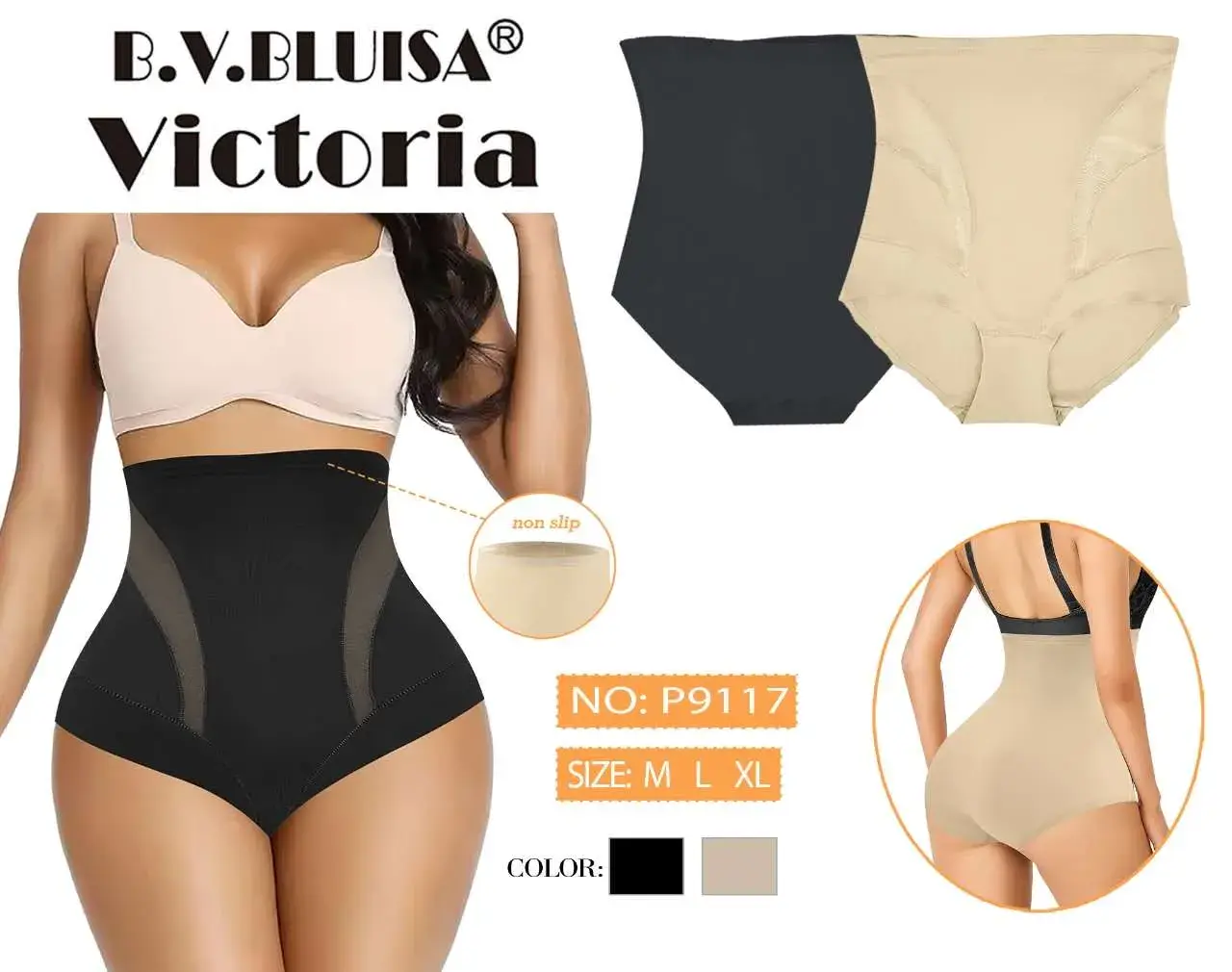 B.V. Blusa Victoria majtki modelujące M L XL NO: P911