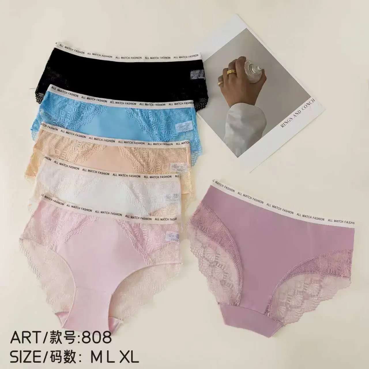 Majtki damskie koronkowe ART 808 rozmiary ML XL