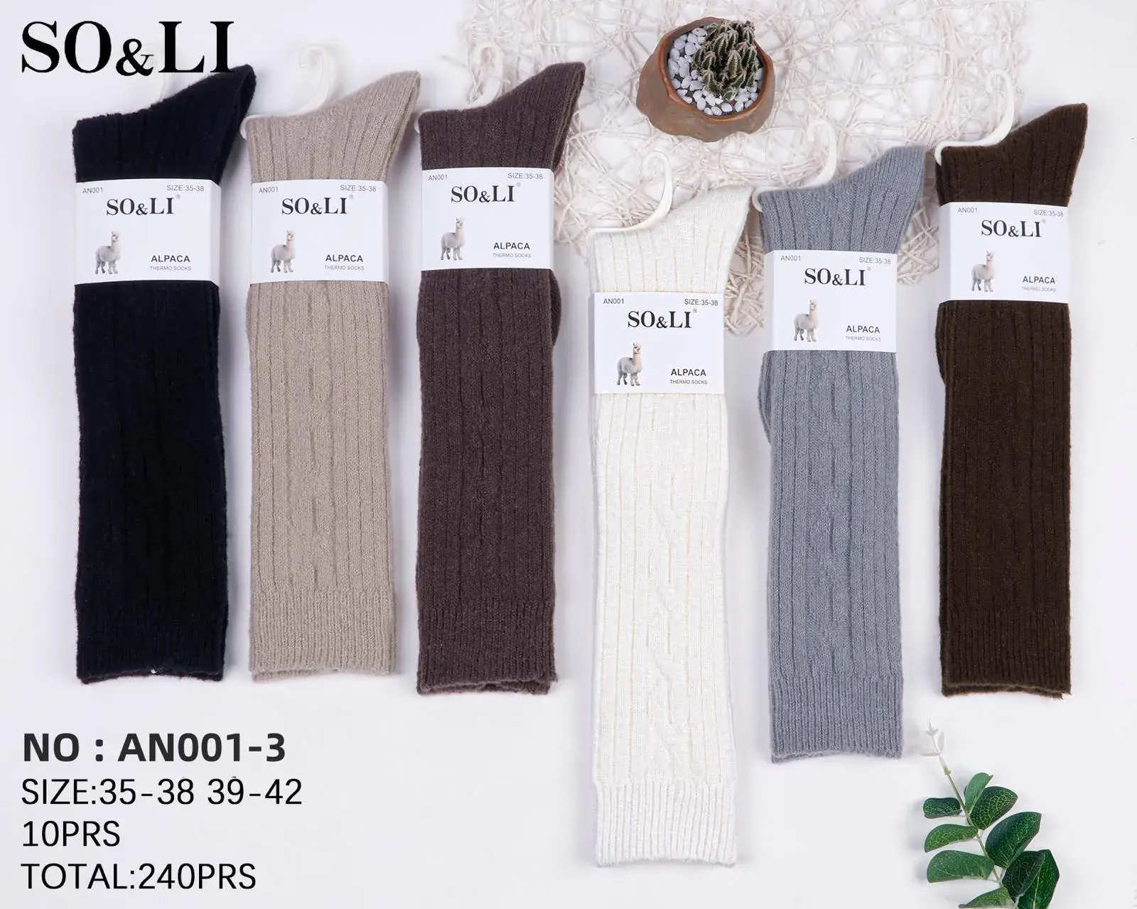 Skarpetki Damskie Socks & Llama M001-001-3 Rozmiar