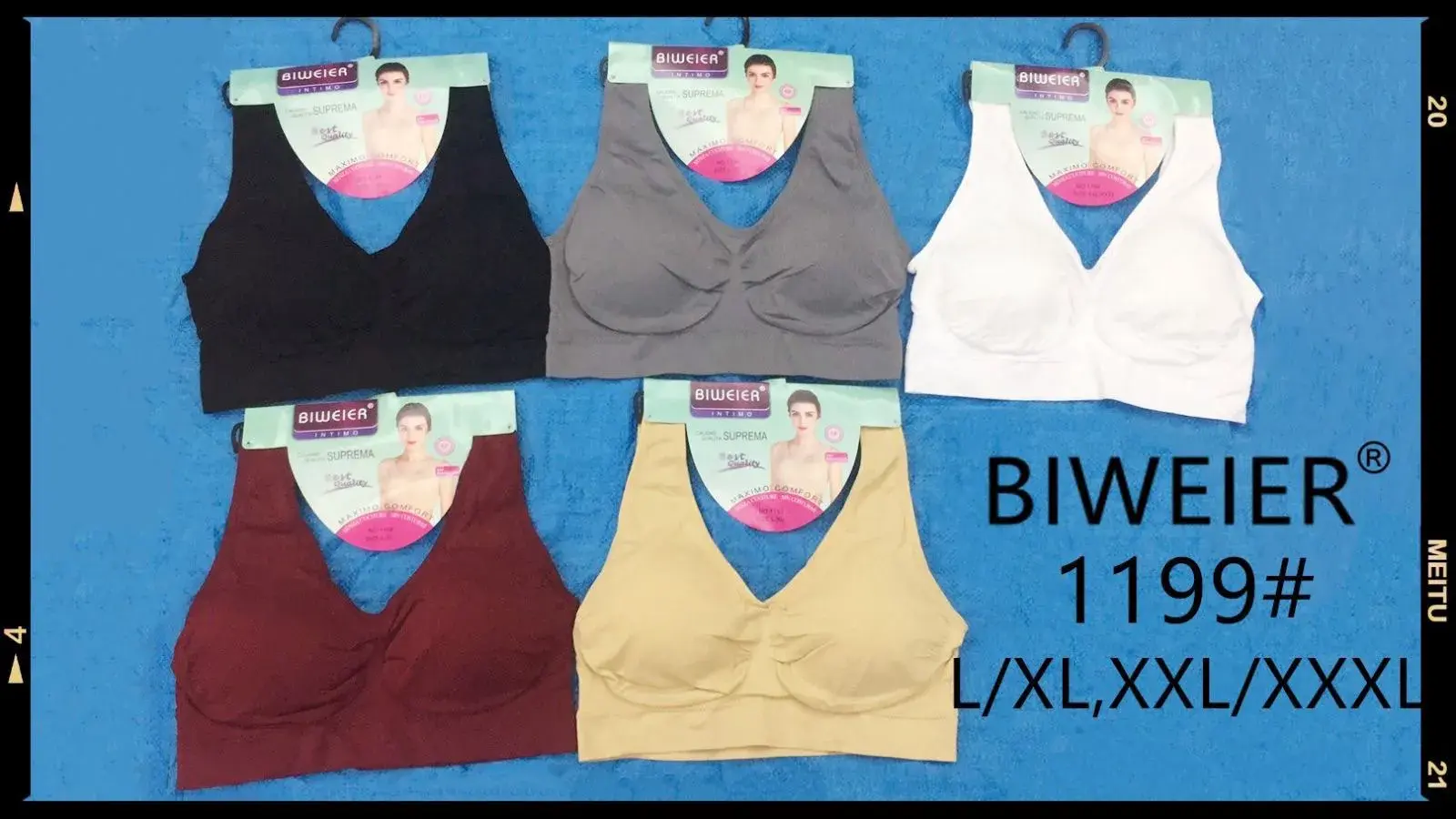 Biustonosz damski bezszwowy Biuwerier 1199 L/XL/XXL/XXXL