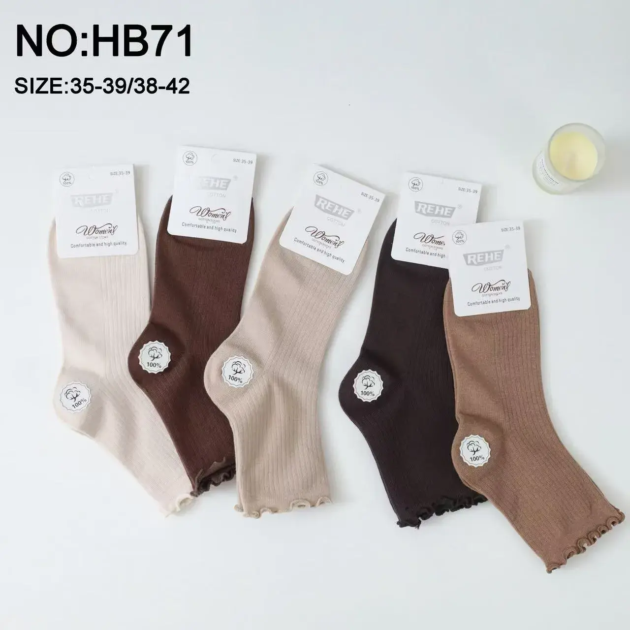 Skarpetki damskie frotowe WUFEI NO:HB71 roz. 35-38/39-42