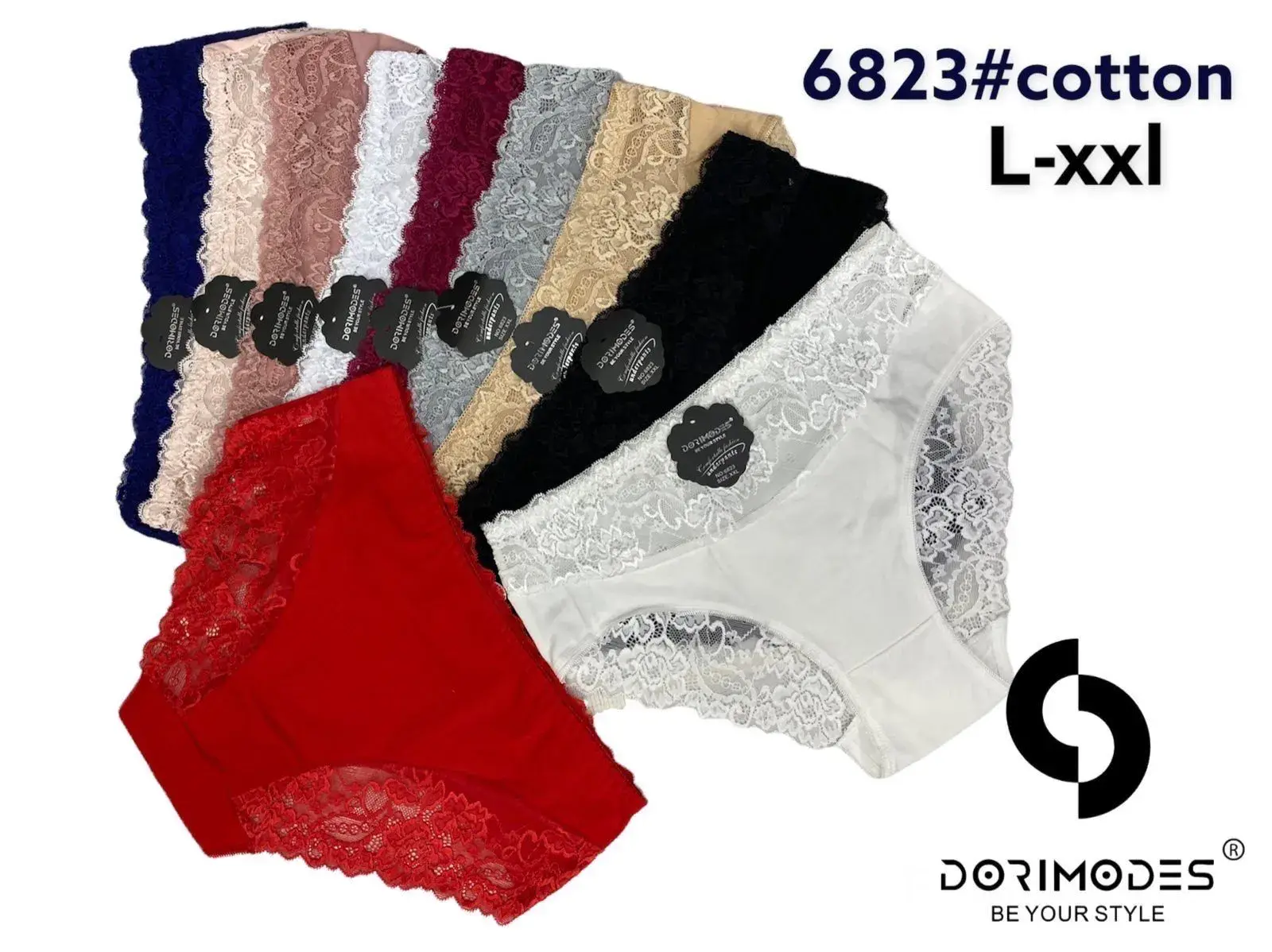 Majtki damskie bawełniane L-XXL 6823