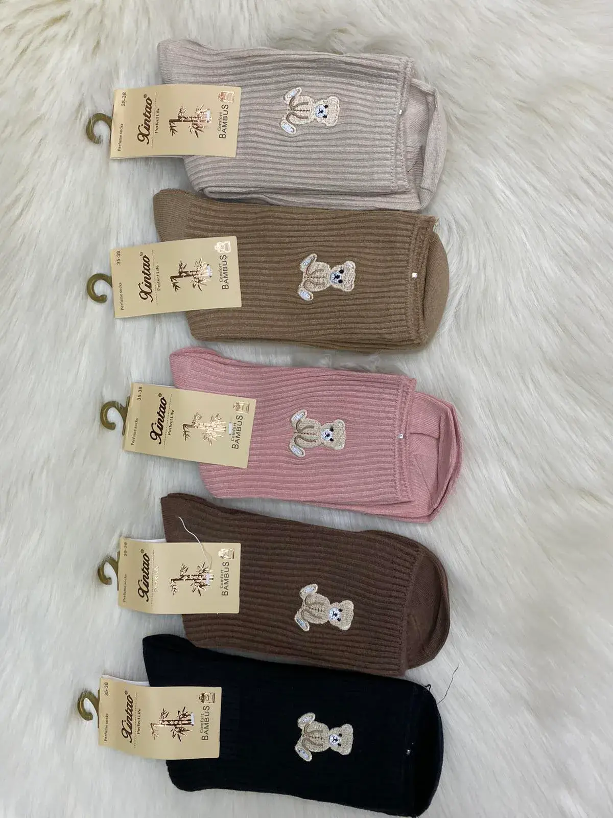 Skarpetki damskie z misiem Lace