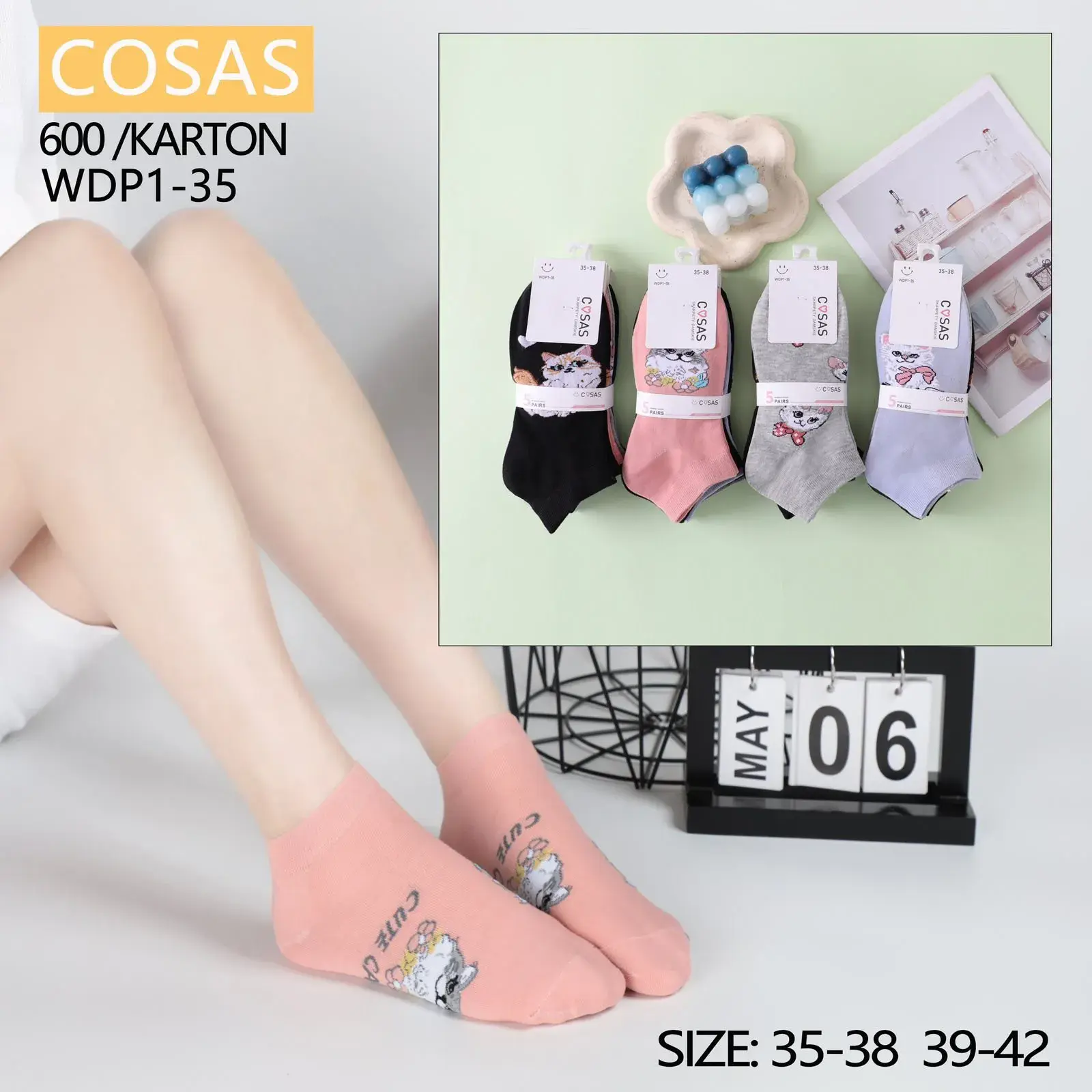 Skarpetki damskie COSASAS WDP-1-35/45 roz. 35-38/39-42