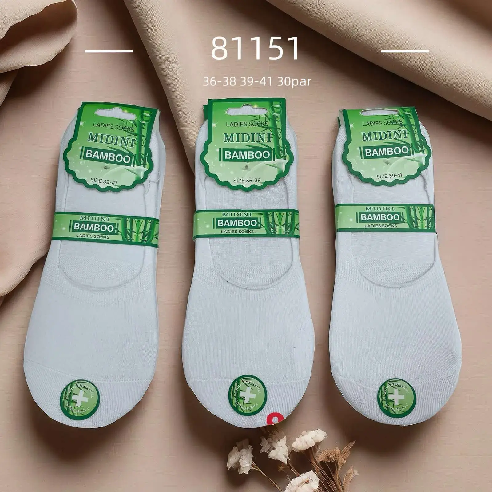 Skarpetki damskie midi bambusowe 36-38, 39-41,