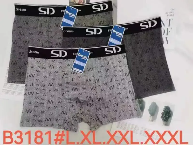 Bokserki męskie SD Dream BS181# L.XXL.XXXL 3 szt szare